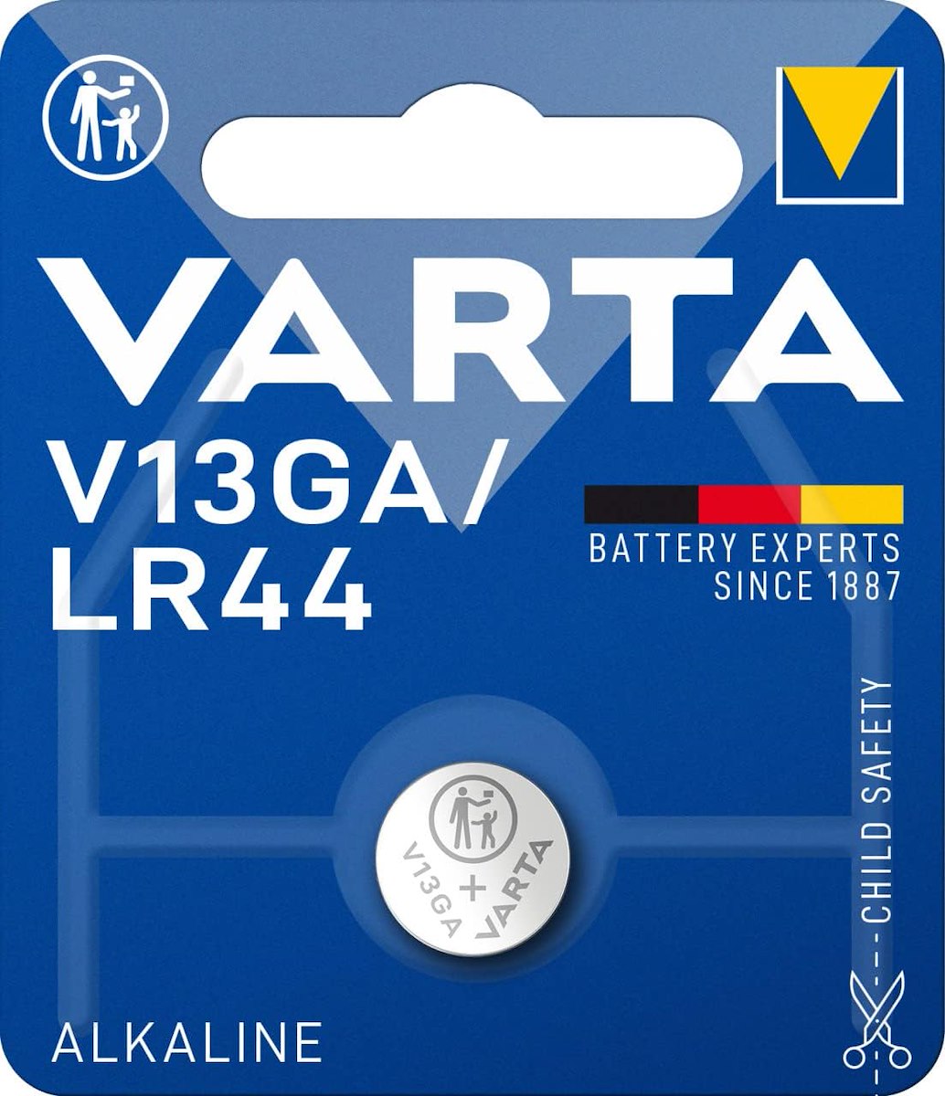 VARTA 4276101401 Pila Bottone Alcalina LR44 1.5V 13GA