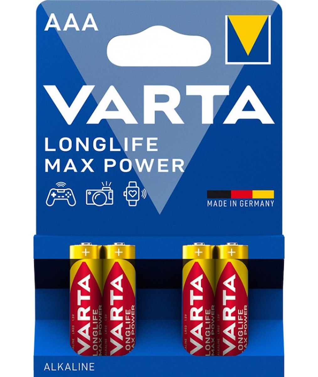 VARTA 04703101404 AAA Longlife Max Power 4pz 1.5V