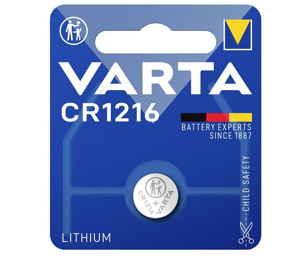 VARTA 6216101401 Pila bottone CR1216 Litio per elettronica