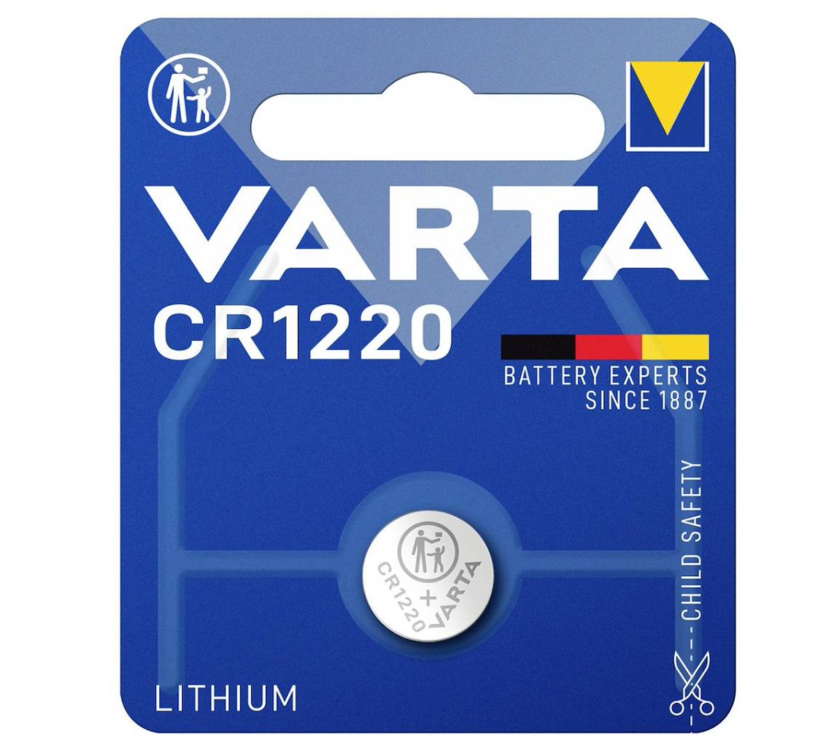 VARTA 6220101401 Pila bottone CR1220 litio per elettronica