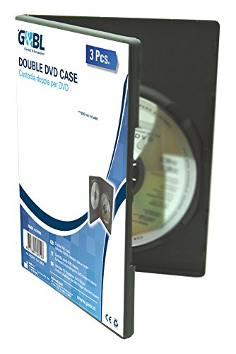 G BL GBHJD2812GB Contenitore 2xDVD Nero 3 Pezzi