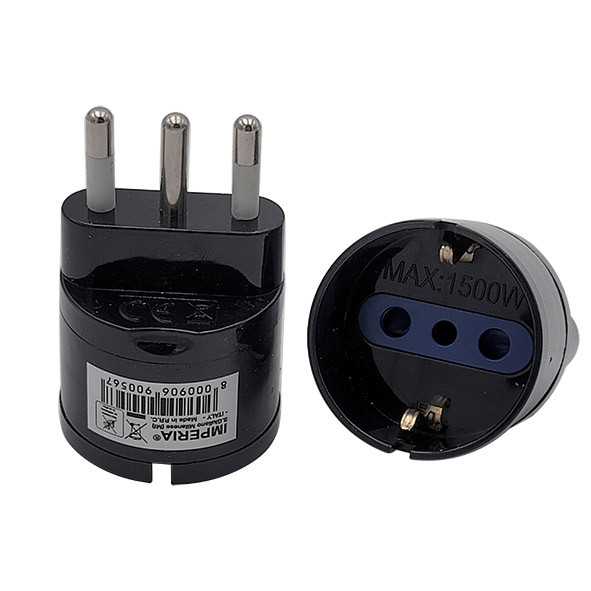 IMPERIA LAMPADE 900567 Adattatore Schuko 16A Nero Sfuso