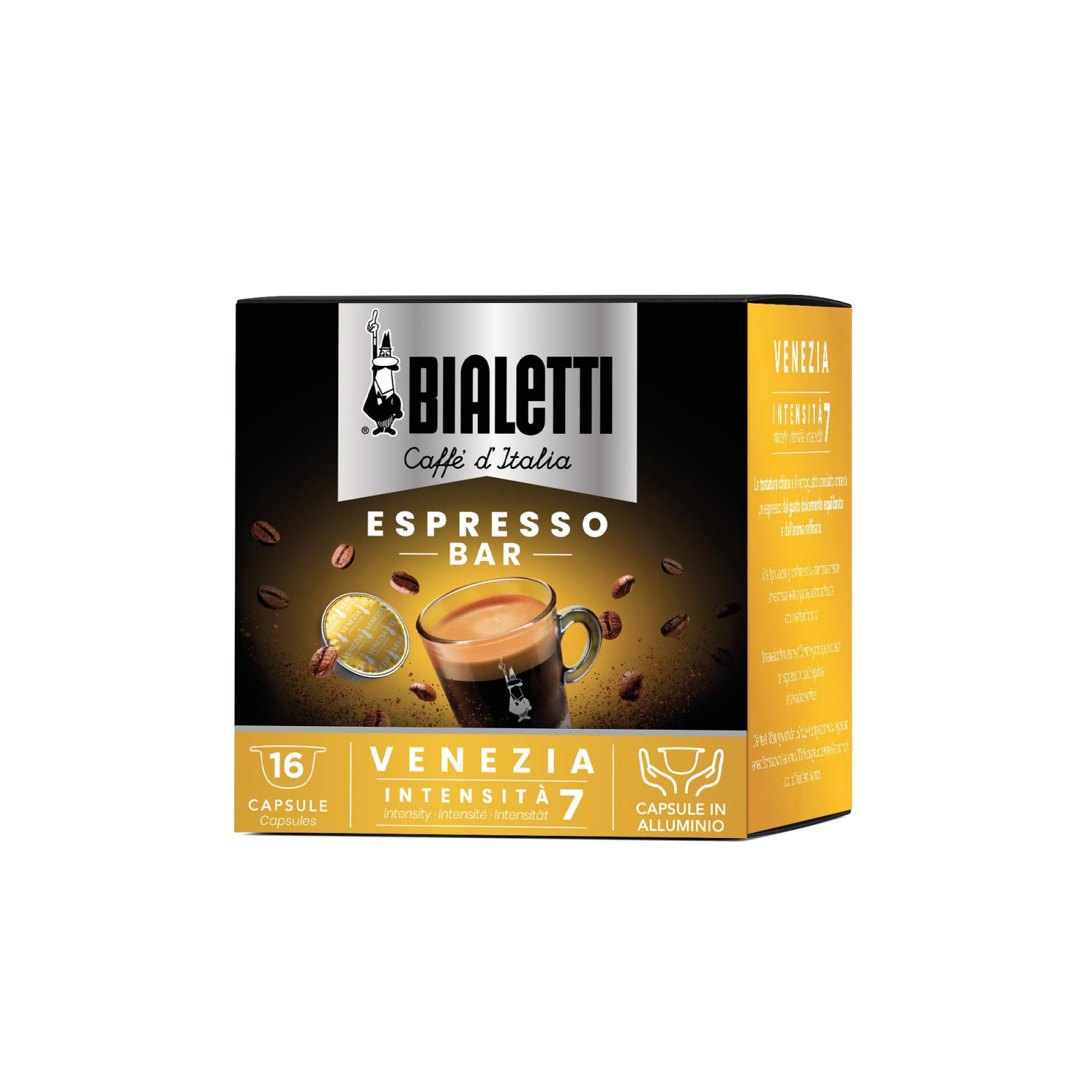 Bialetti Venezia Forte Capsule Caffè Confezione da 16 Pezzi
