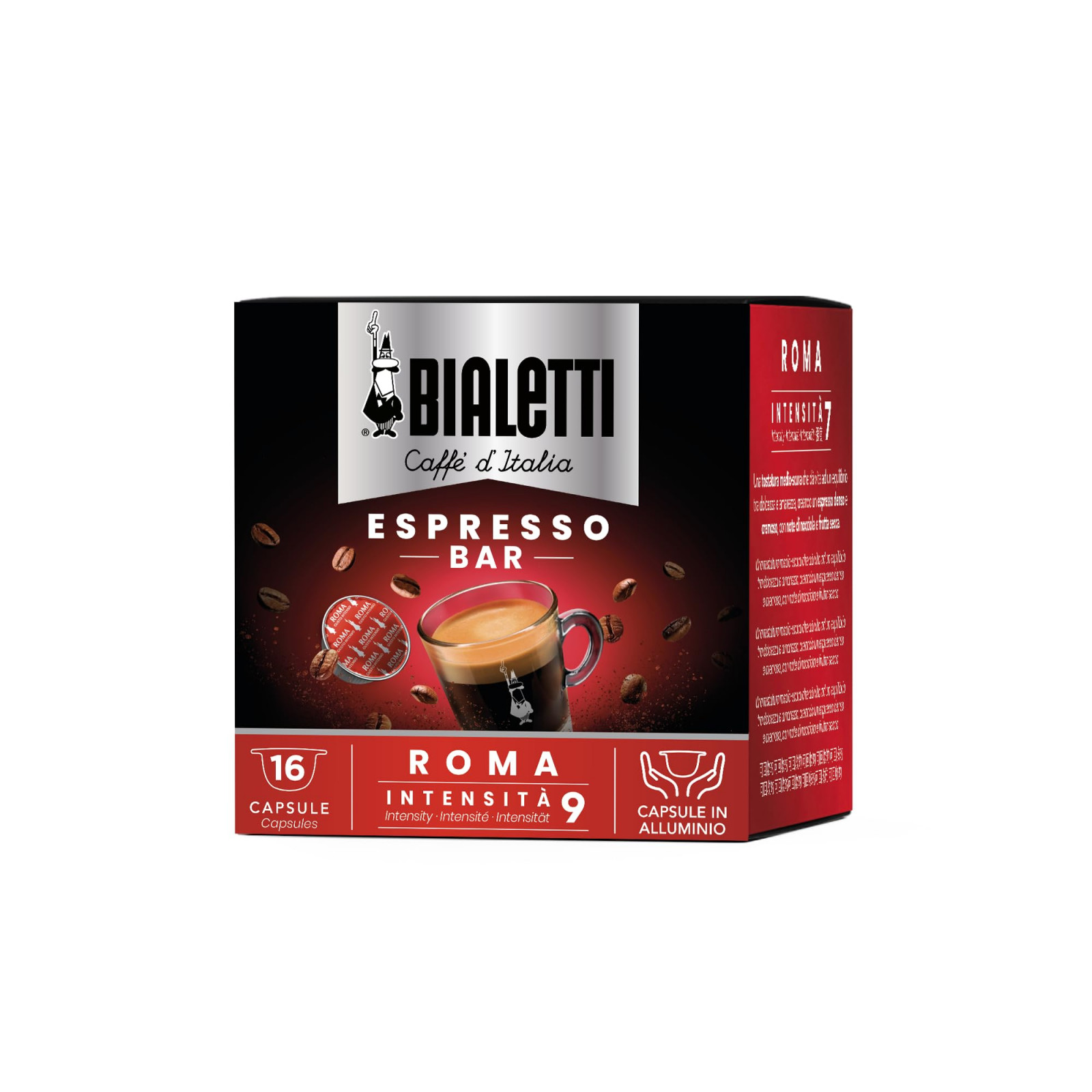Bialetti Roma Forte Capsule Caffè Confezione da 16 Pezzi