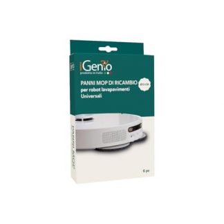 I-GENIO 939 Confezione 6 Panni Mop per Robot Lavapavimenti D.12CM