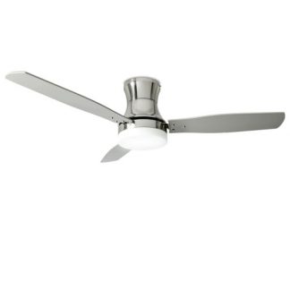 PERENZ 7130CR Ventilatore Soffitto 3 Pale Cromo con LED 20W