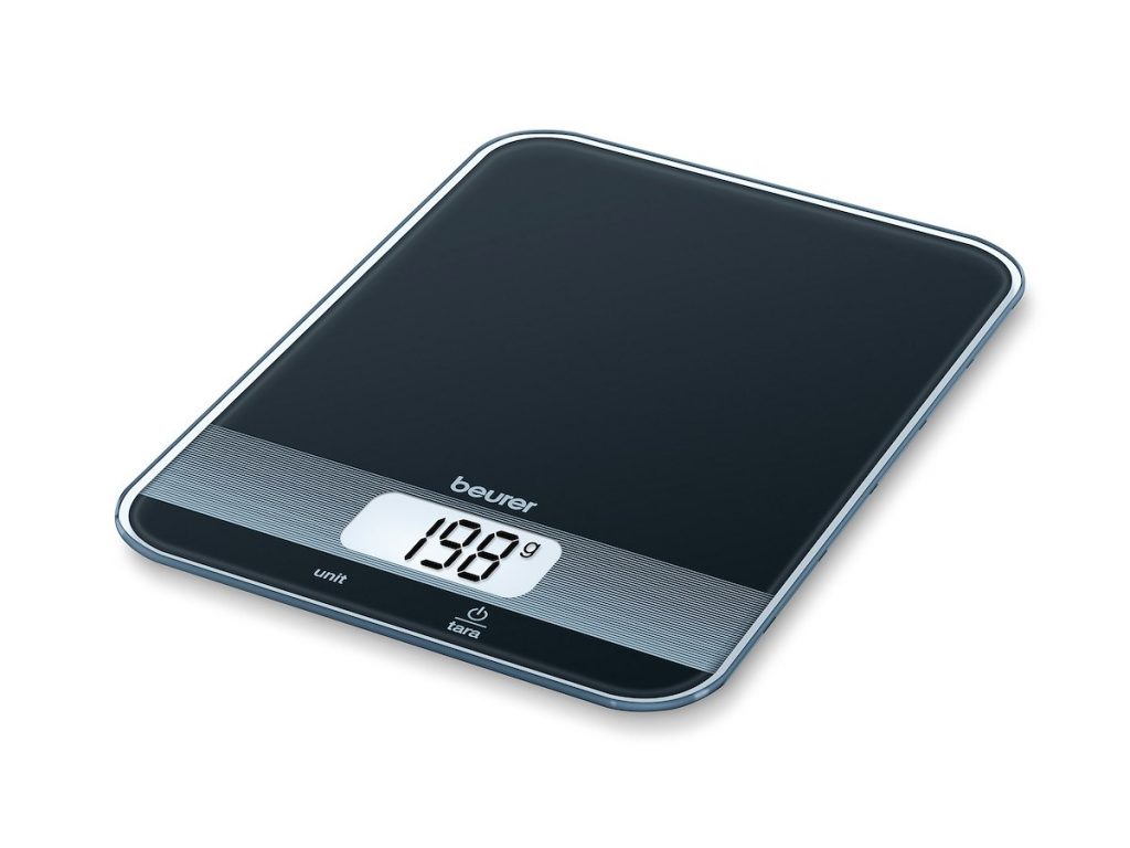 BEURER KS19BLACK Bilancia Cucina Digitale Tara Nera 5 Kg Precisione 1 Grammo