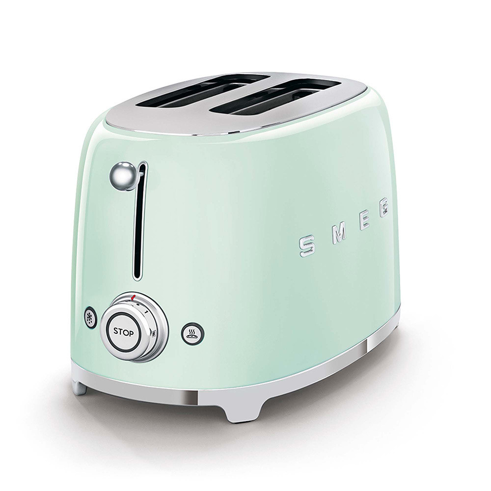 Smeg TSF01PGEU Verde Tostapane a 2 Scomparti 2 Fette 950W Stile Retro - Image 2
