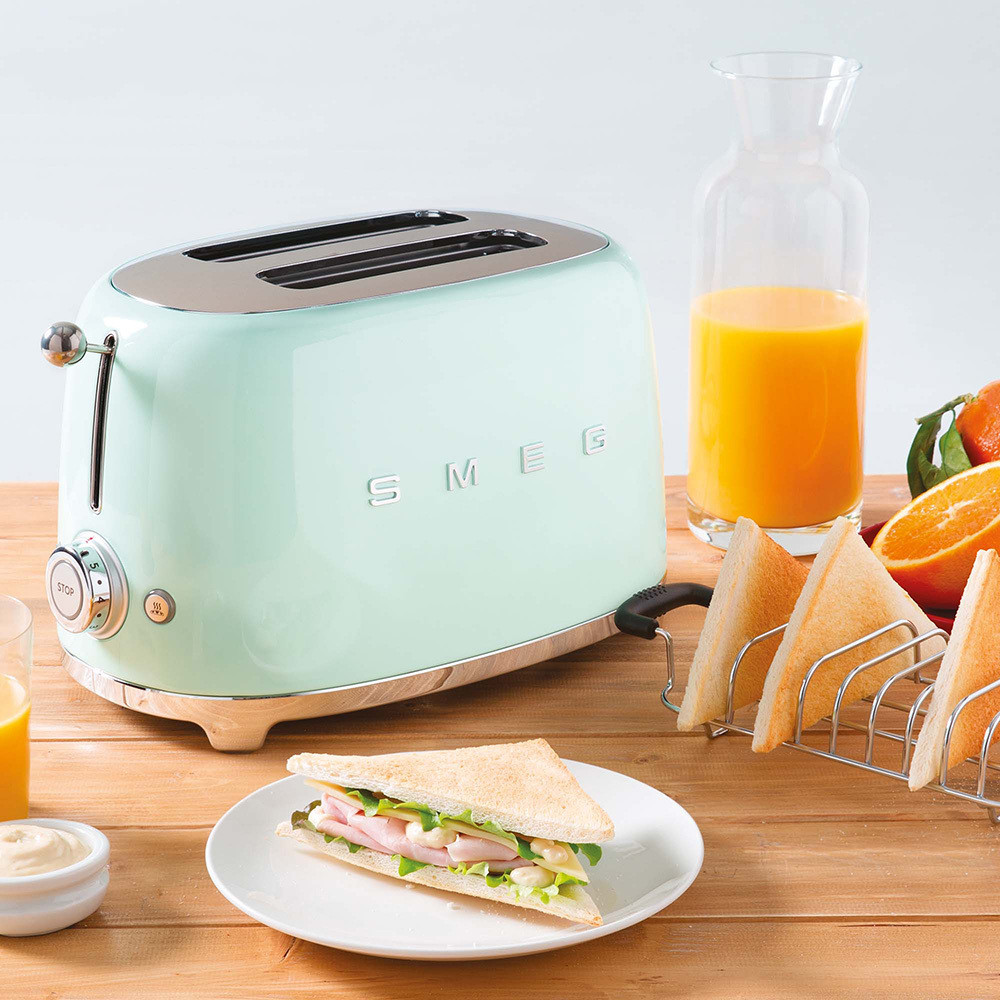 Smeg TSF01PGEU Verde Tostapane a 2 Scomparti 2 Fette 950W Stile Retro - Image 6