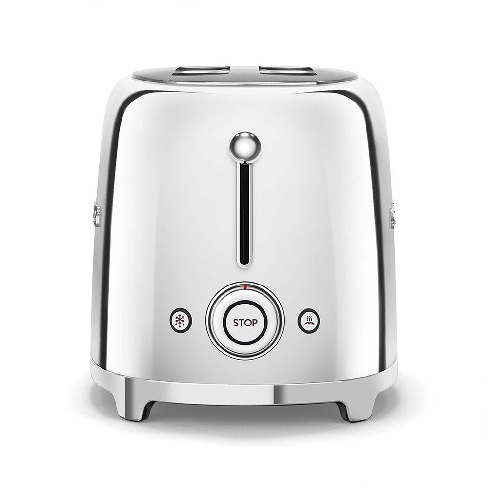 Smeg TSF01SSEU Cromo Retro Tostapane 950W 3 Programmi 6 Temperature 2 Fette - Image 4