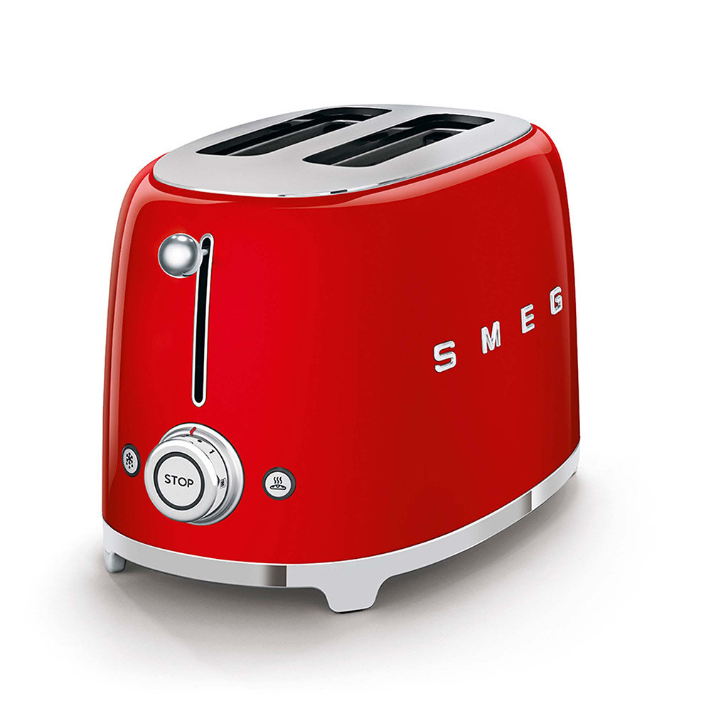 Smeg TSF01RDEU Rosso Tostapane a 2 Scomparti 2 Fette 950W Stile Retro - Image 2