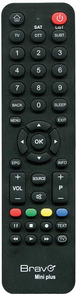 BRAVO 90302246 Telecomando Universale TV Digitale Terrestre 2in1 Mini Plus