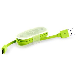 PURO CMICRORFLATGRN Cavo Micro USB Piatto Verde Ricarica Dati