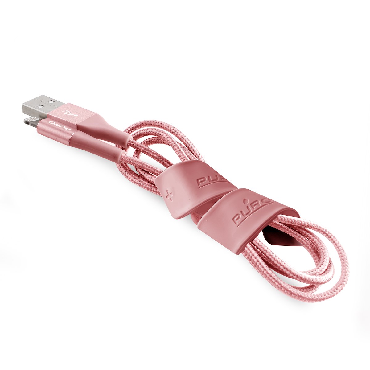 PURO CAPLTFABRIC2RGOLD Cavo MFI in tessuto con connettore 1m Rosa Oro - Image 5