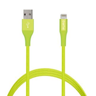PURO CAPLTFABRIC2GRN Cavo MFI in Tessuto con Connettore 1m Verde