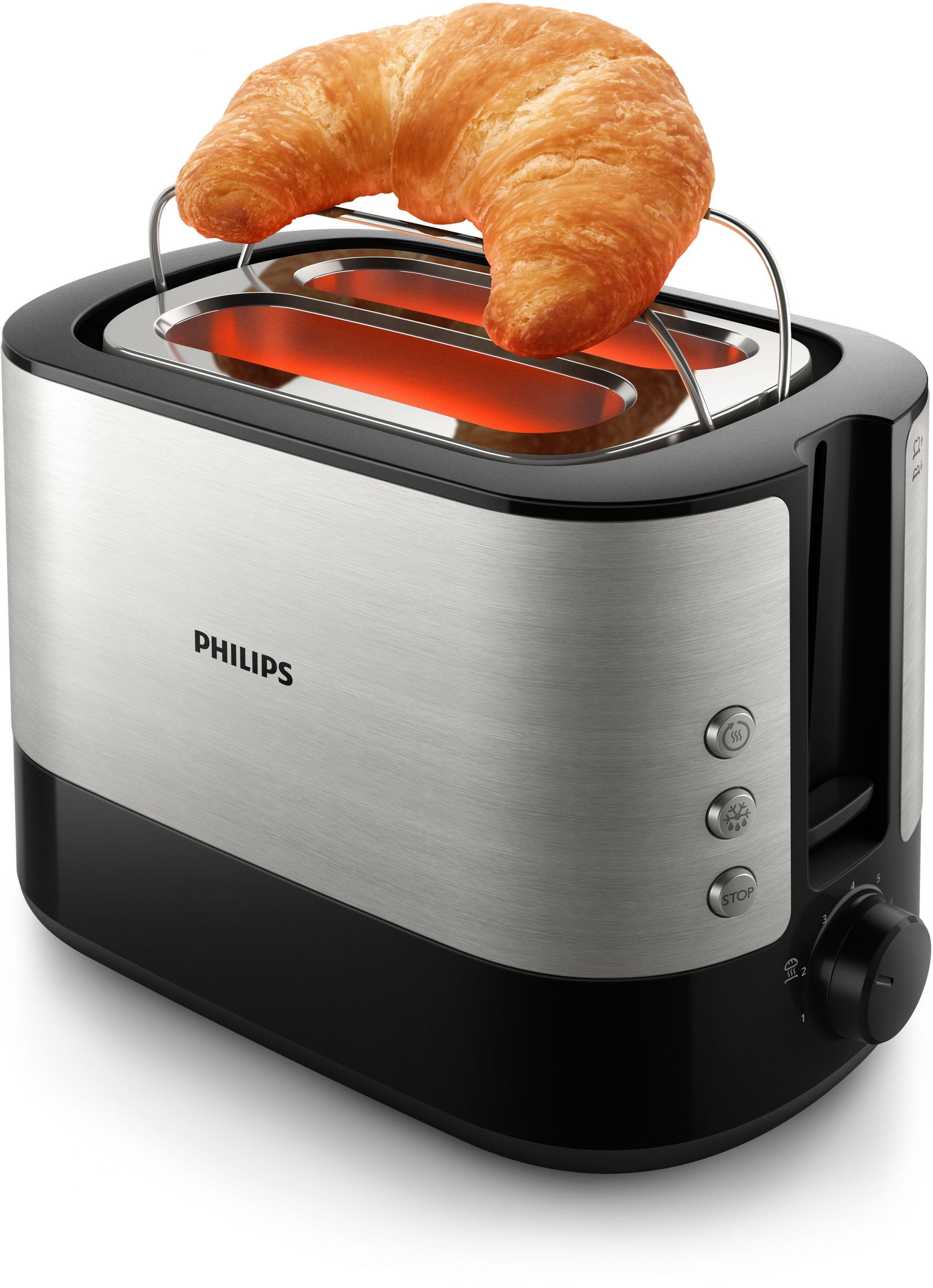 Philips Viva Collection HD2639 Inox Tostapane 2 Pinze 730W 7Livelli Cottura - Image 6
