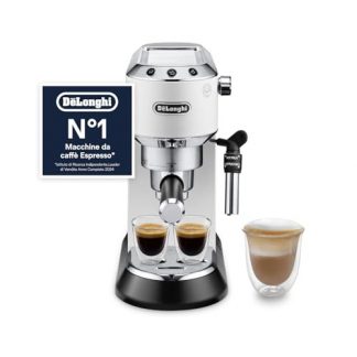 De Longhi Dedica Style Bianca Macchina Caffe Manuale con Cappuccinatore