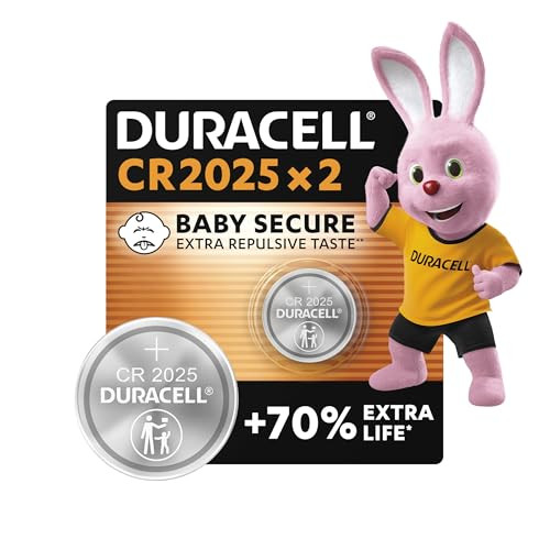 DURACELL DU21B2 Batteria Bottone 2025 Pila Non Ricaricabile 2 Pezzi