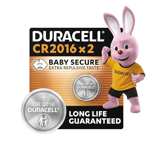DURACELL DU20B2 Pila Bottone 3V 72mAh CR2016 Blister 2pz Non Ricaricabile