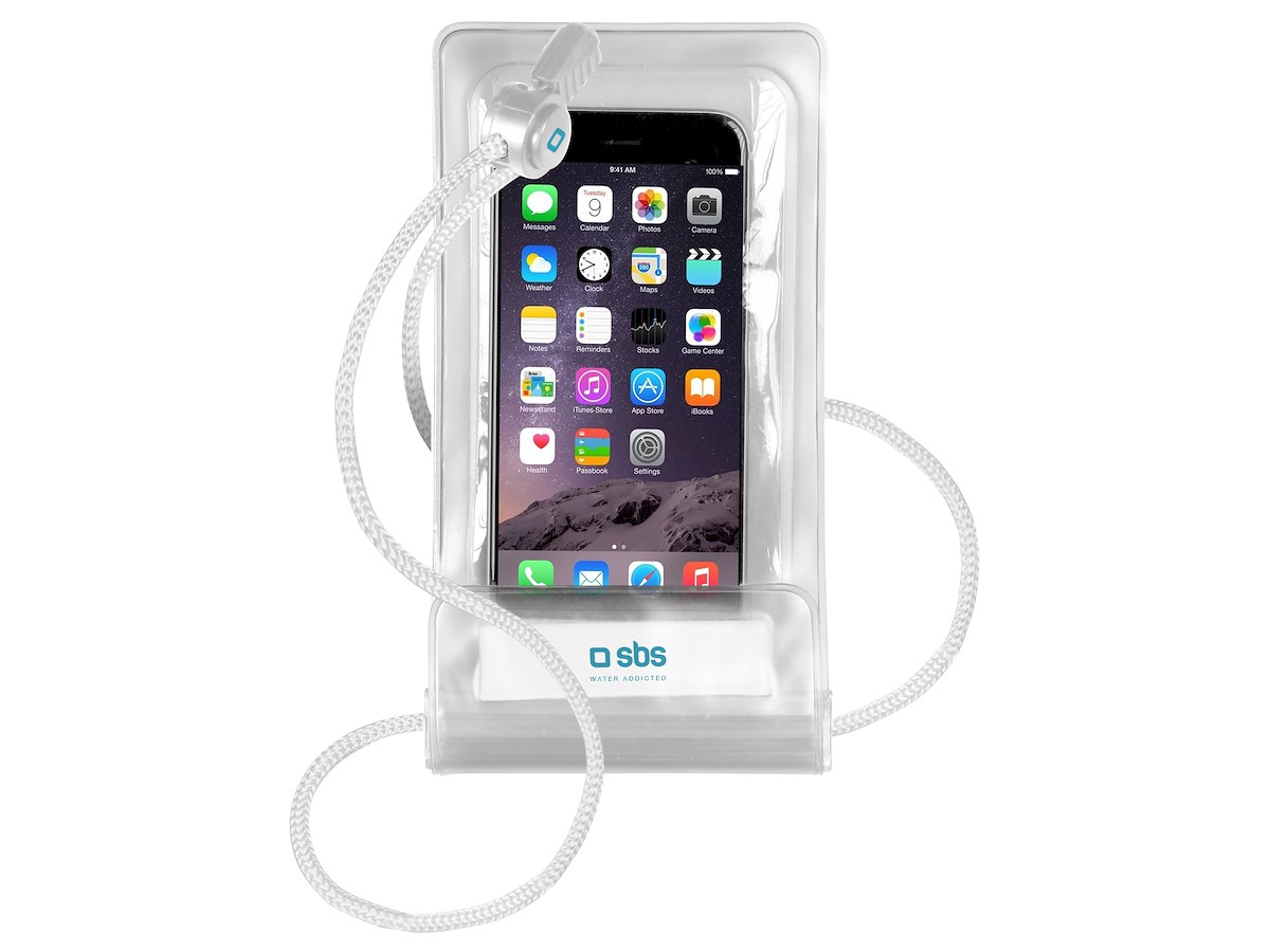 SBS TEWATEREASY55W Custodia Universale Impermeabile Fino 6.7 Pollici Bianco - immagine 3