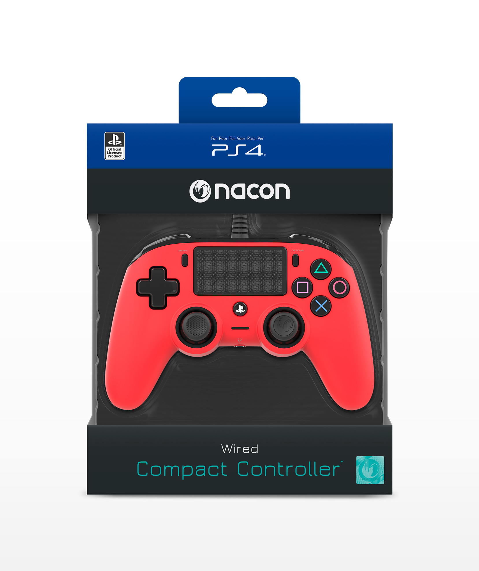 Nacon PS4OFCPADRED Controller Wired X per Ps4 - Image 6