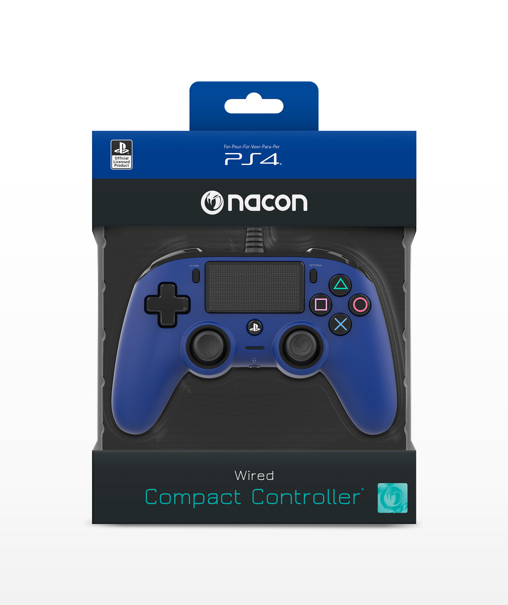 Nacon PS4OFCPADBLUE Controller Wired per PS4 - Image 6