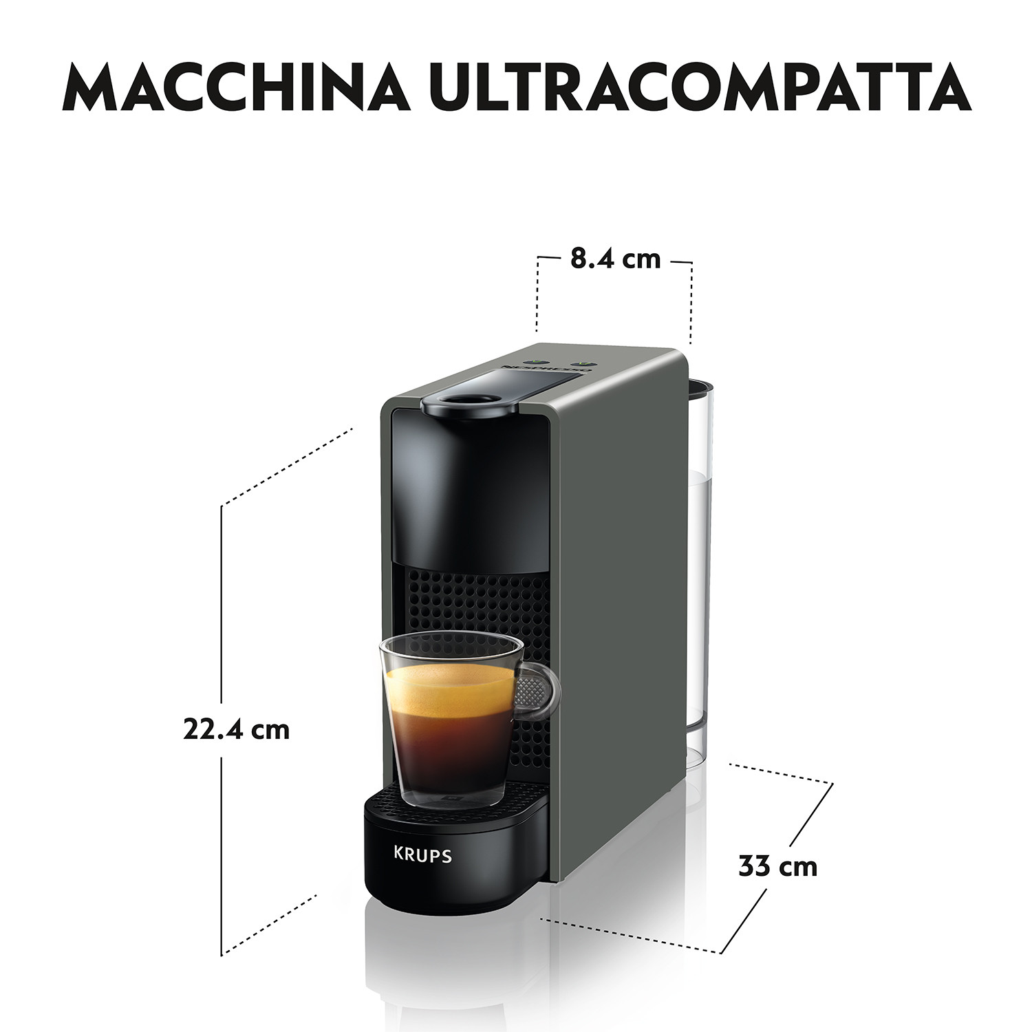 Krups Nespresso Essenza Mini XN1101BK Nera Macchina Caffe a Capsule - Image 4