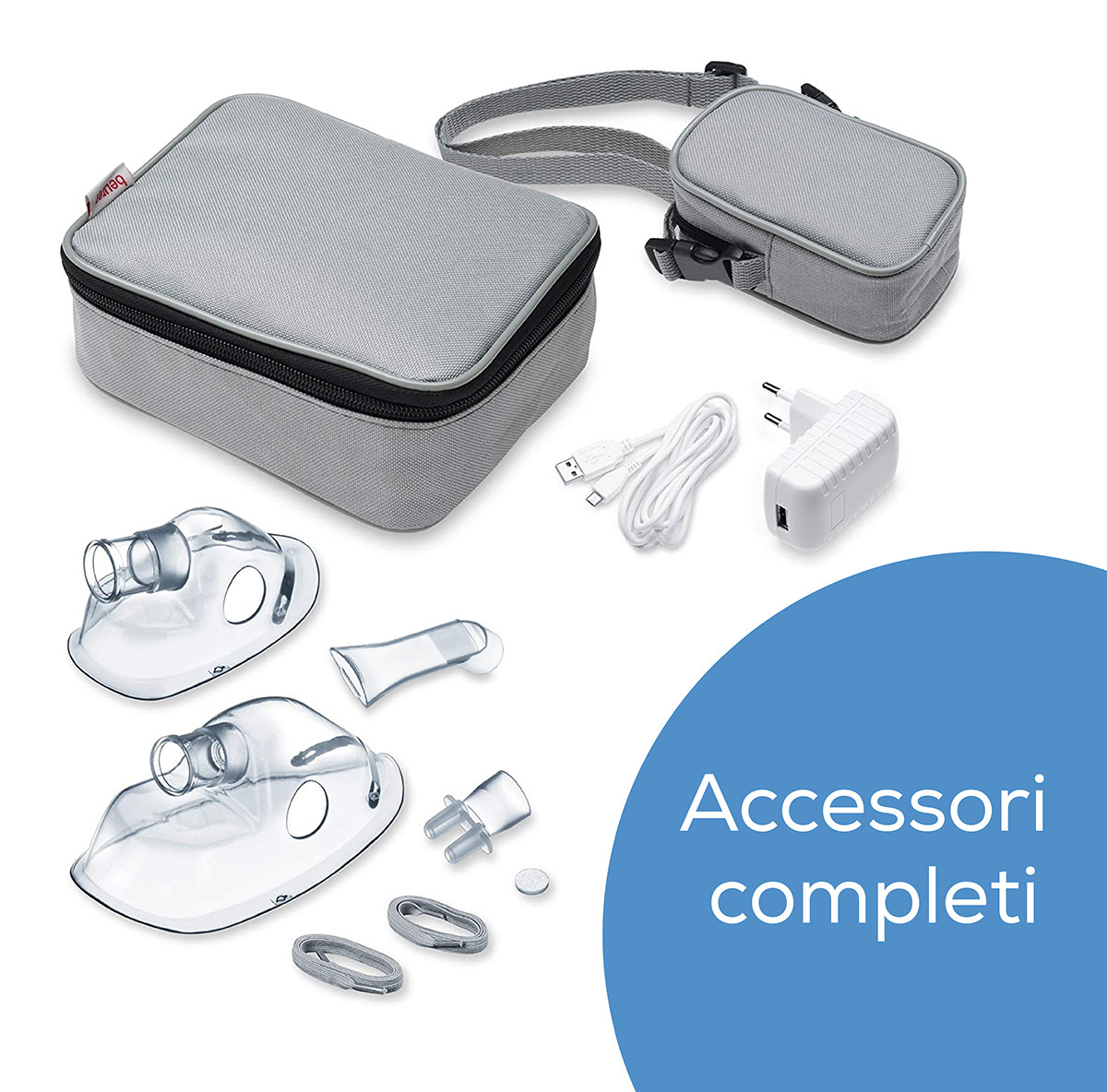 Beurer IH60 Inalatore Pistone Bianco-Blu 0.25Ml 50Hz - Image 5