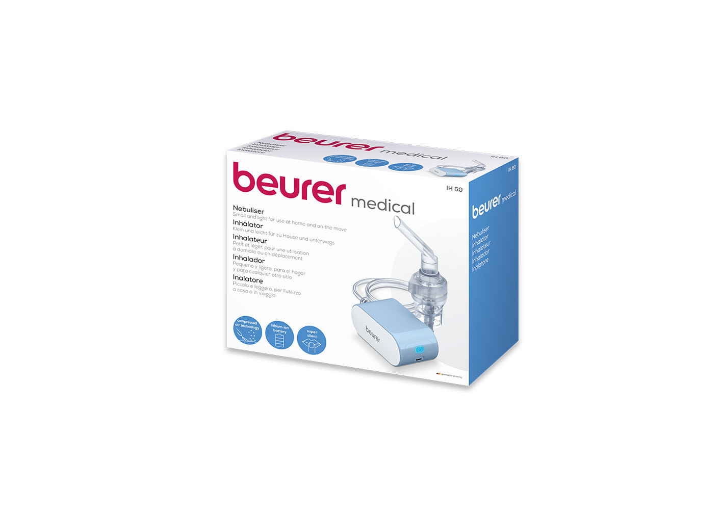 Beurer IH60 Inalatore Pistone Bianco-Blu 0.25Ml 50Hz - Image 6