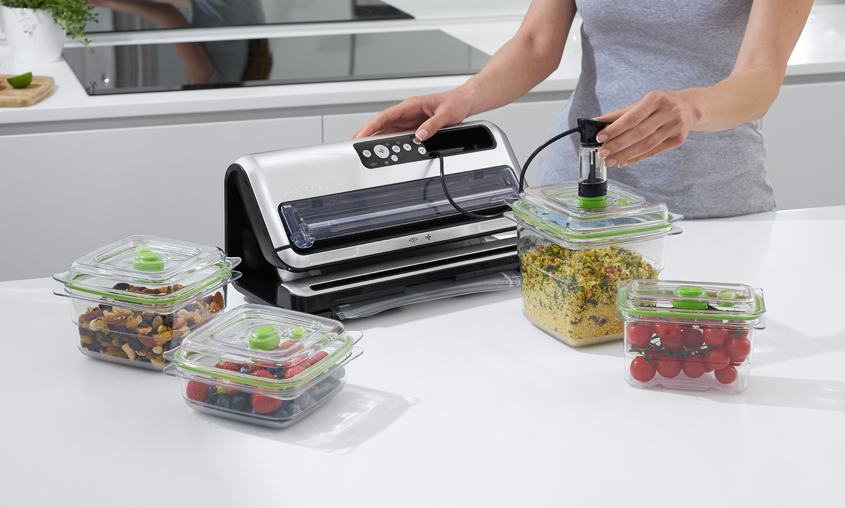 Foodsaver JF006X Macchina Sottovuoto con 8 Sacchetti e Rotolo 28 x 300CM - Image 4