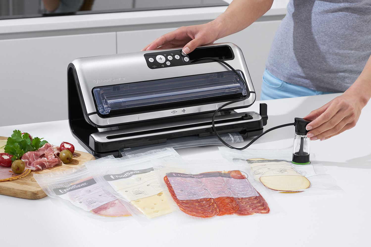 Foodsaver JF006X Macchina Sottovuoto con 8 Sacchetti e Rotolo 28 x 300CM - Image 8