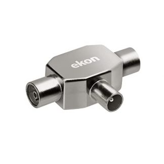 EKON ECANSHILD1M2F Splitter Coassiale Antenna 9.5mm a 2x 9.5mm M-F