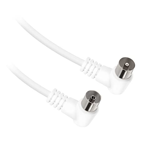 EKON ECAN3090MFW Cavo antenna 9.5mm M-F 90° 3m bianco
