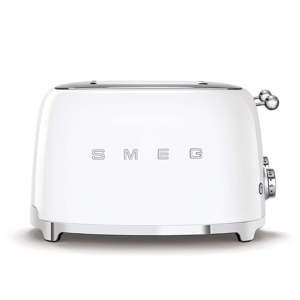 Smeg TSF03WHEU Tostapane Bianco Stile anni 50 4 fette
