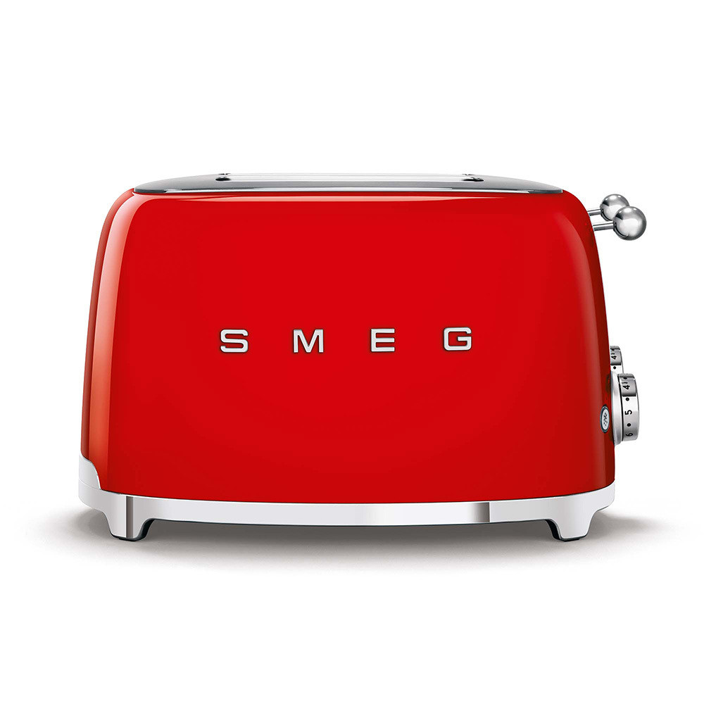 Smeg TSF03RDEU Rosso Tostapane a 4 Scomparti 4 Fette 2000W Stile Retro