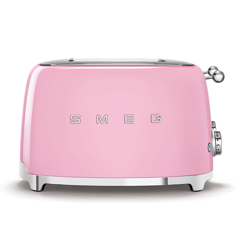 Smeg TSF03PKEU Rosa Tostapane a 4 Scomparti 4 Fette 2000W Stile Retro