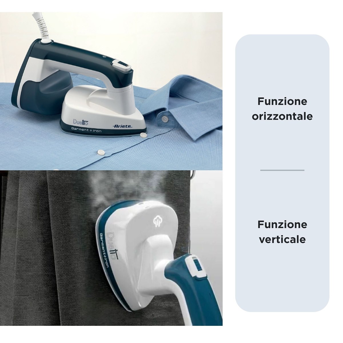 Ariete Duetto Blu Stiratore Verticale 1000W - immagine 3