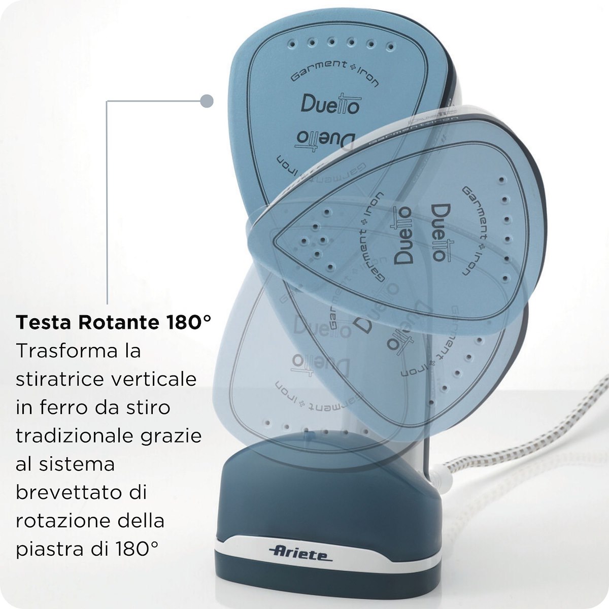 Ariete Duetto Blu Stiratore Verticale 1000W - immagine 4