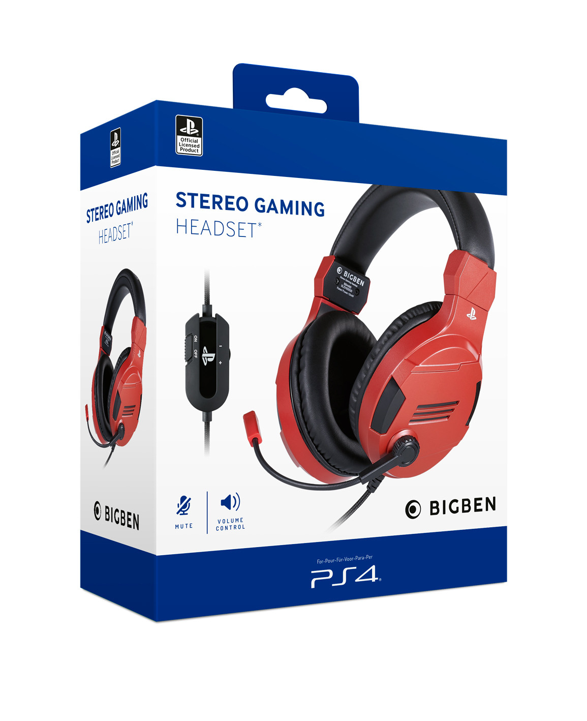 Big Ben PS4OFHEADSETV3 Red Cuffie Gaming per Ps4 - Image 7