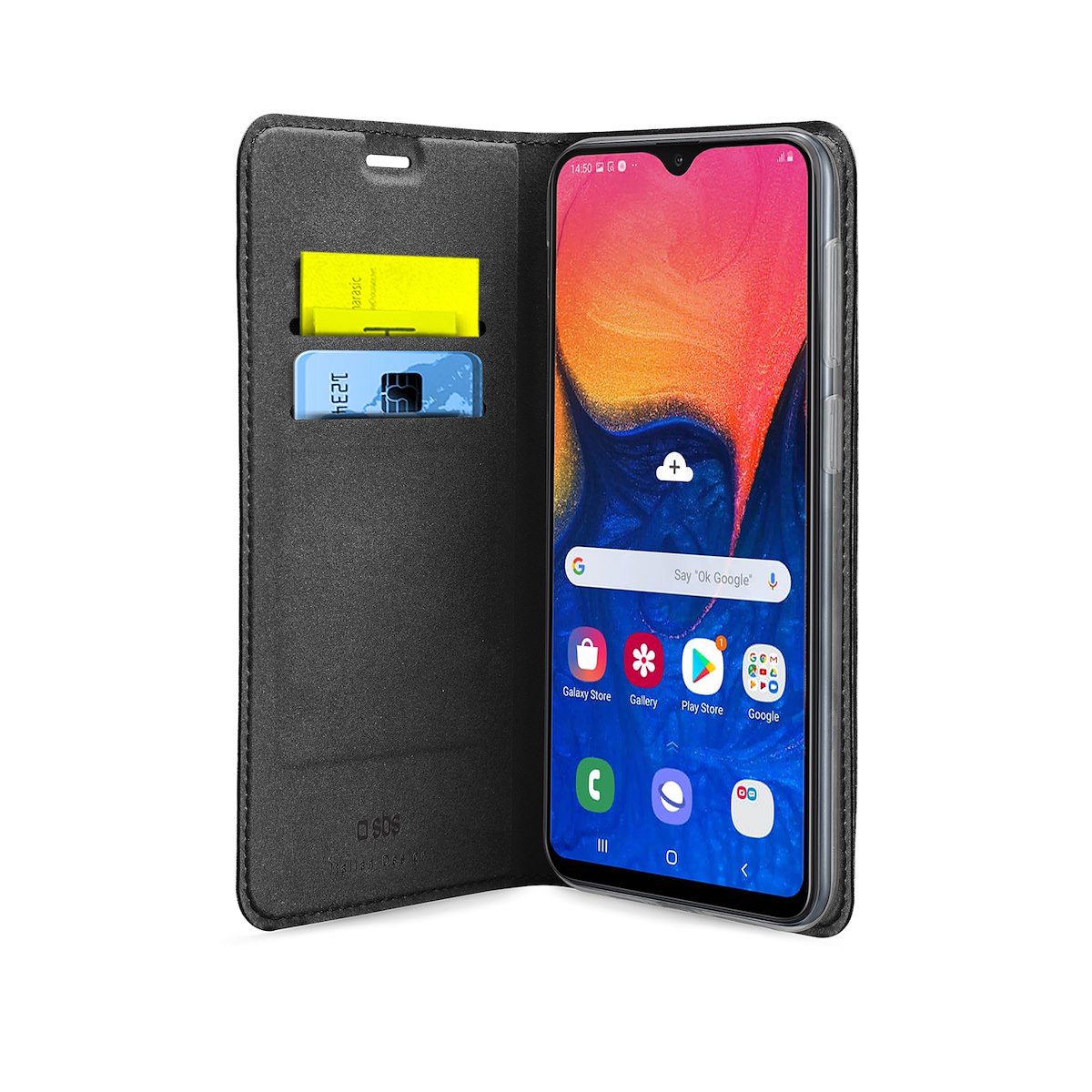 SBS TEBKLITESAA10K Custodia Wallet PU Samsung A10 Nero