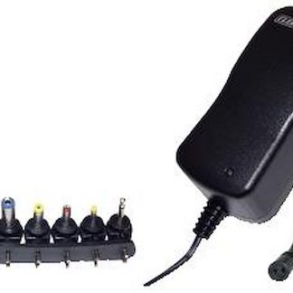 GBC 34010635 Alimentatore Universale 220V Switching 3 12V 18W Connettori