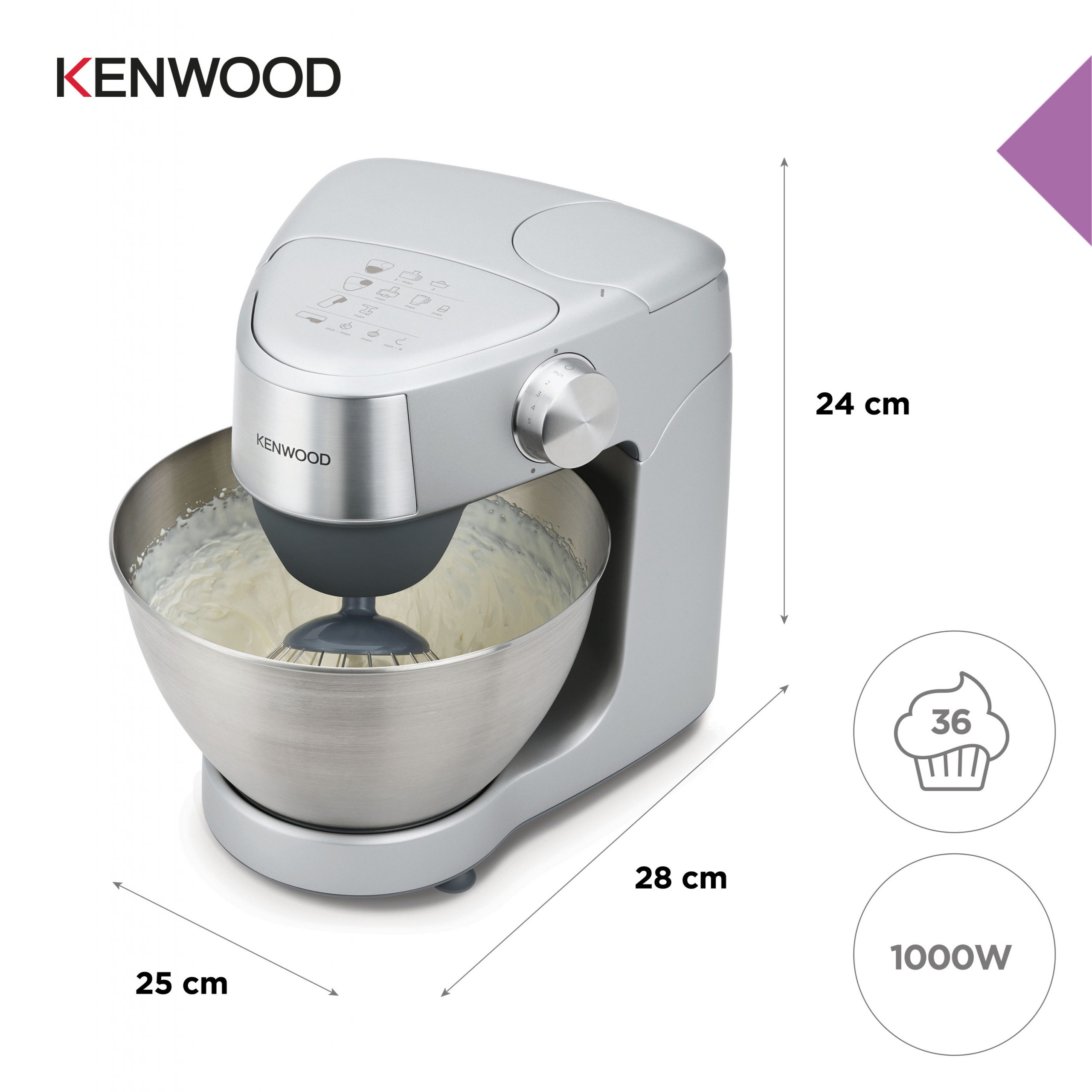 Kenwood KHC29A0SI Impastatore Silver 1000W 4.3 Litri - Image 4