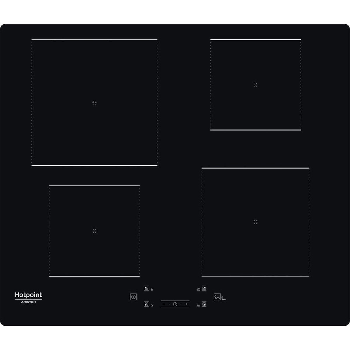 HOTPOINT-ARISTON HQ5660SNE Piano Cottura Induzione 60cm 4 Zone MyMenu Nero