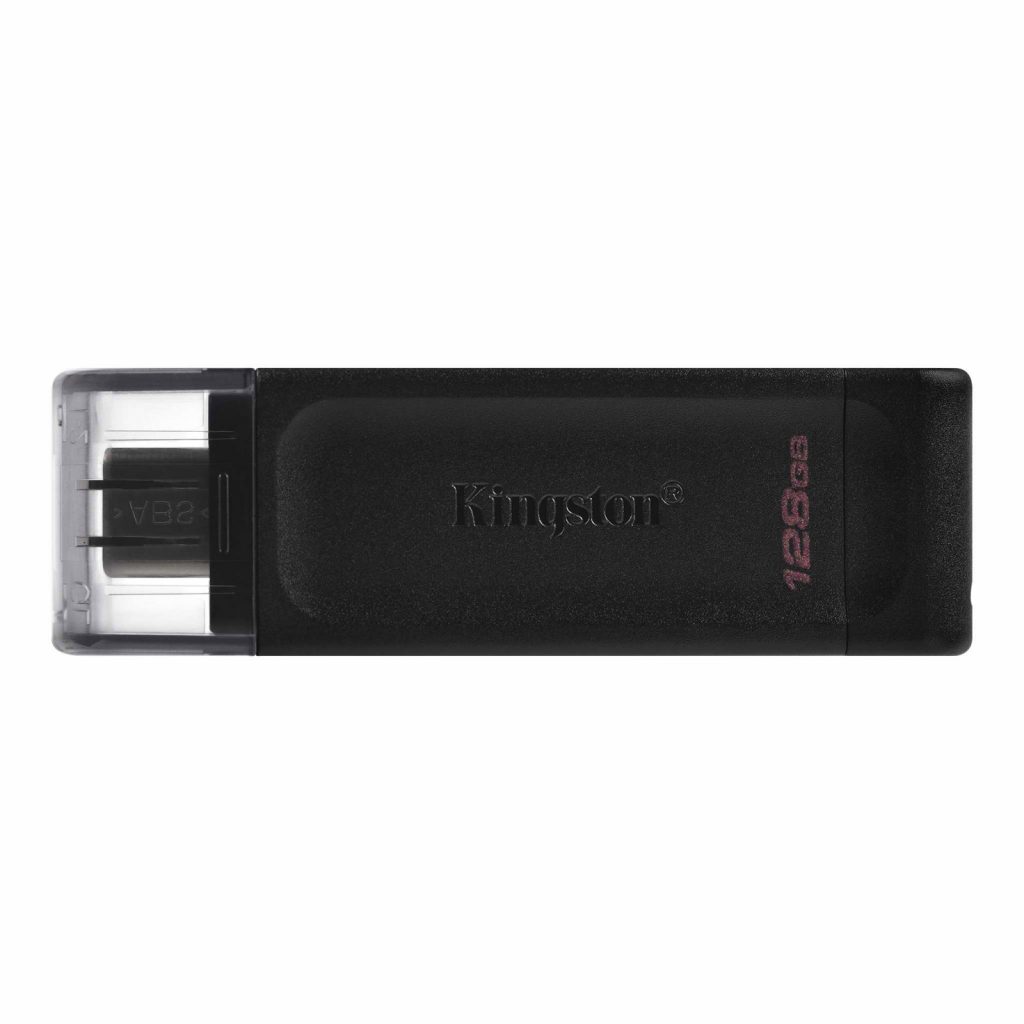 KINGSTON DT70128GB Chiavetta USB Type C 128GB Data Traveler 70 Nero