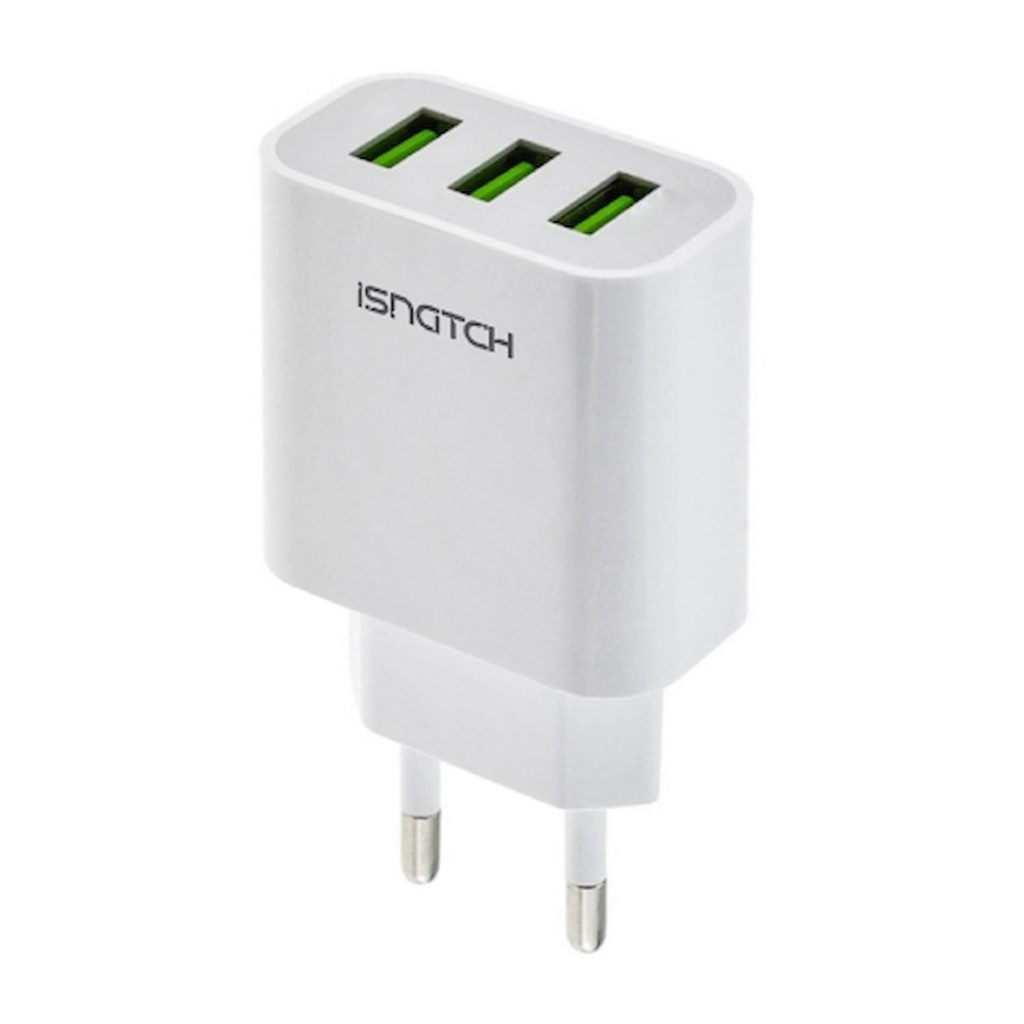 ISNATCH 59180530 Alimentatore Multiplo 4 USB Ricarica Veloce Smartphone iPhone 4.5A