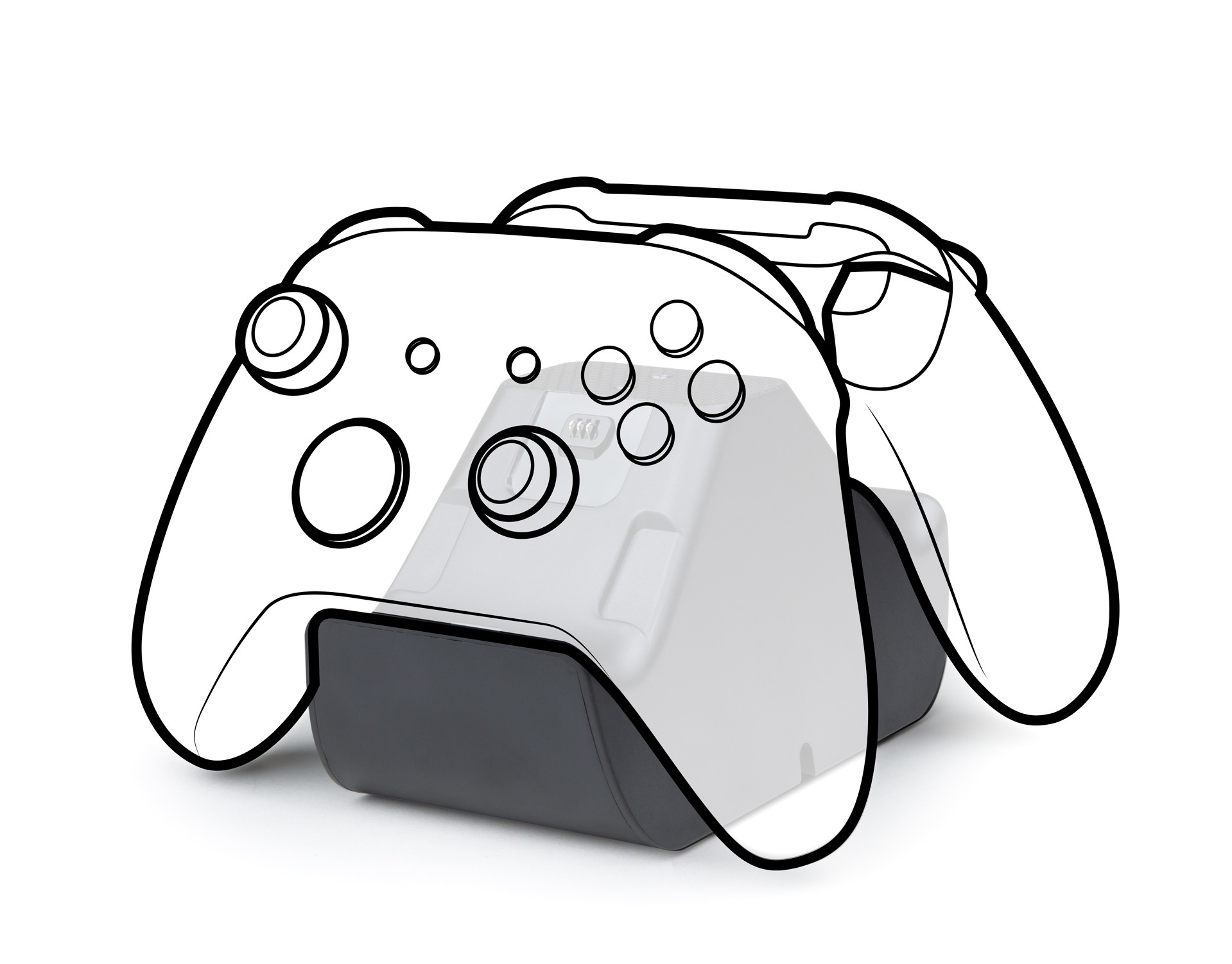 Nacon XBXDUALCHARGER Base di Ricarica per 2 Controller Xbox Series X-S - Image 3