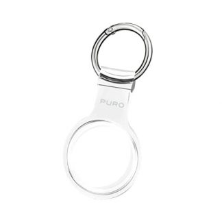 PURO ATNUDETR Custodia per AirTag in silicone trasparente