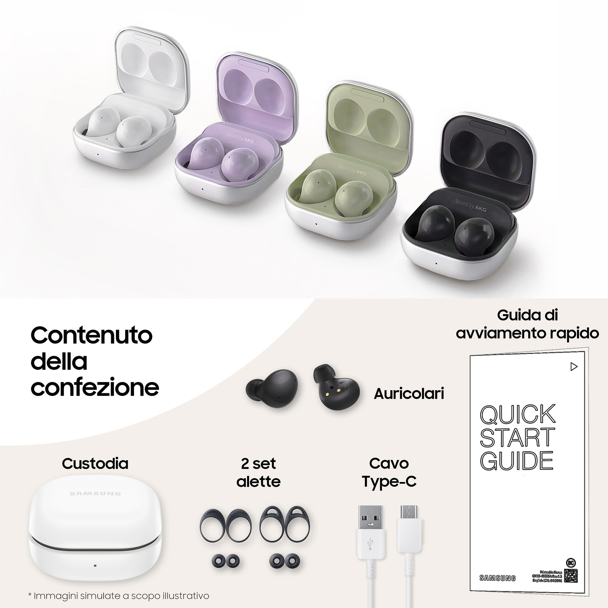 Samsung Galaxy Buds2 SMR177NZKAITV Auricolari Graphite Bluetooth - Image 8