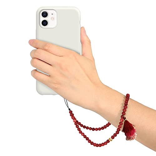 SBS TEXMASBEADS1 Ciondolo da polso a perline per smartphone Xmas Red