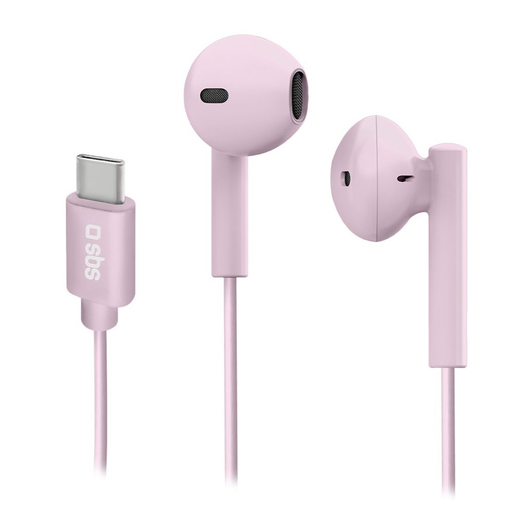 SBS TEEARTYCMIX65P Cuffie Auricolari Con Microfono Type C Rosa